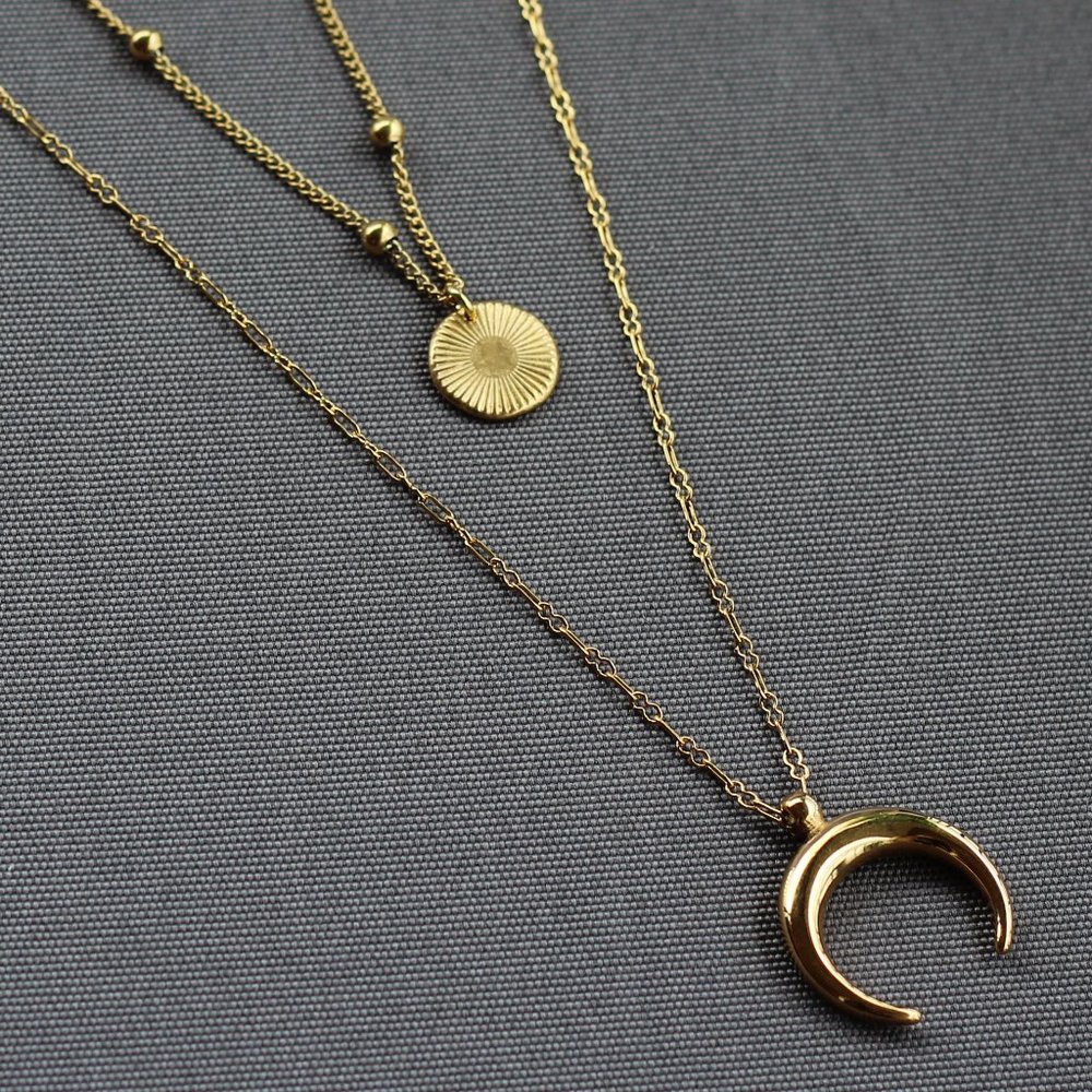 Necklace «AUTHENTICITY» / 100% stainless steel / gold version